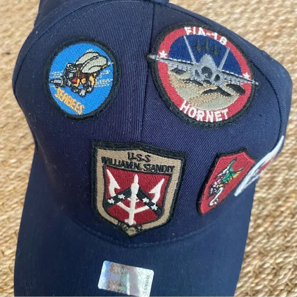 Top Gun Official Cap with Patches NWT